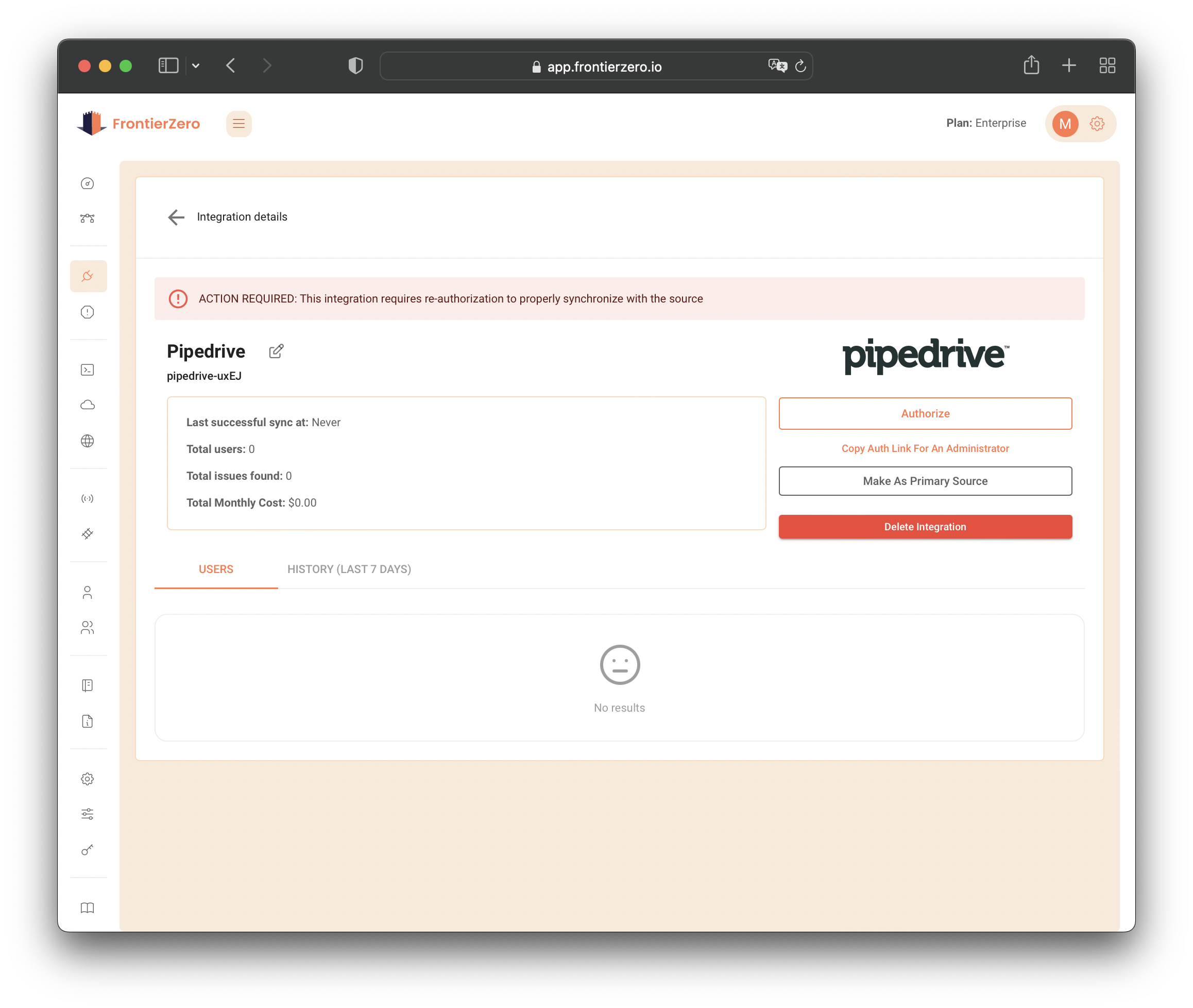 Pipedrive Integration Page