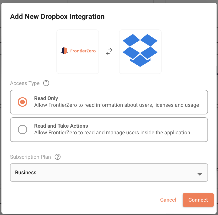Dropbox Connection
