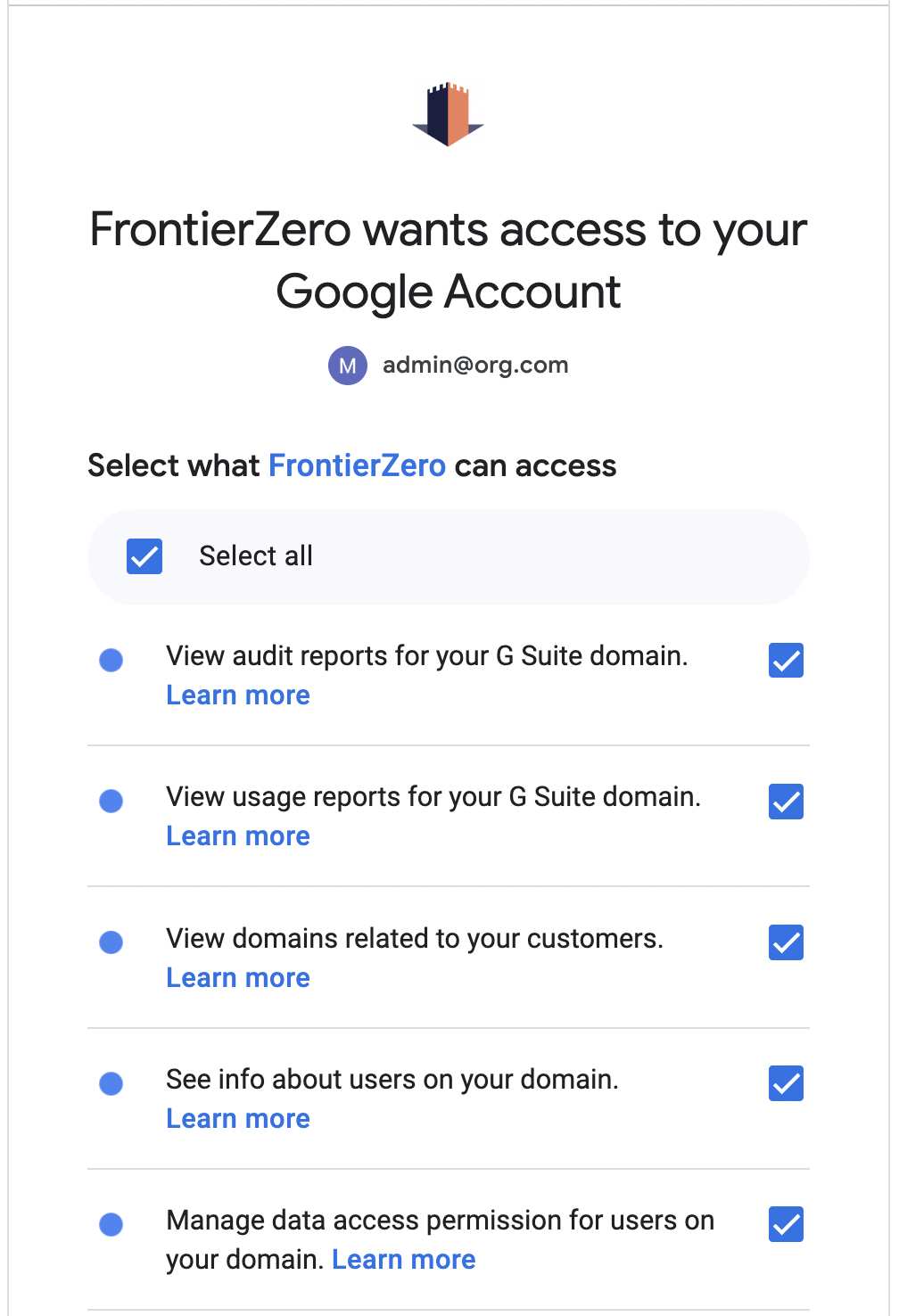 Google Authorization