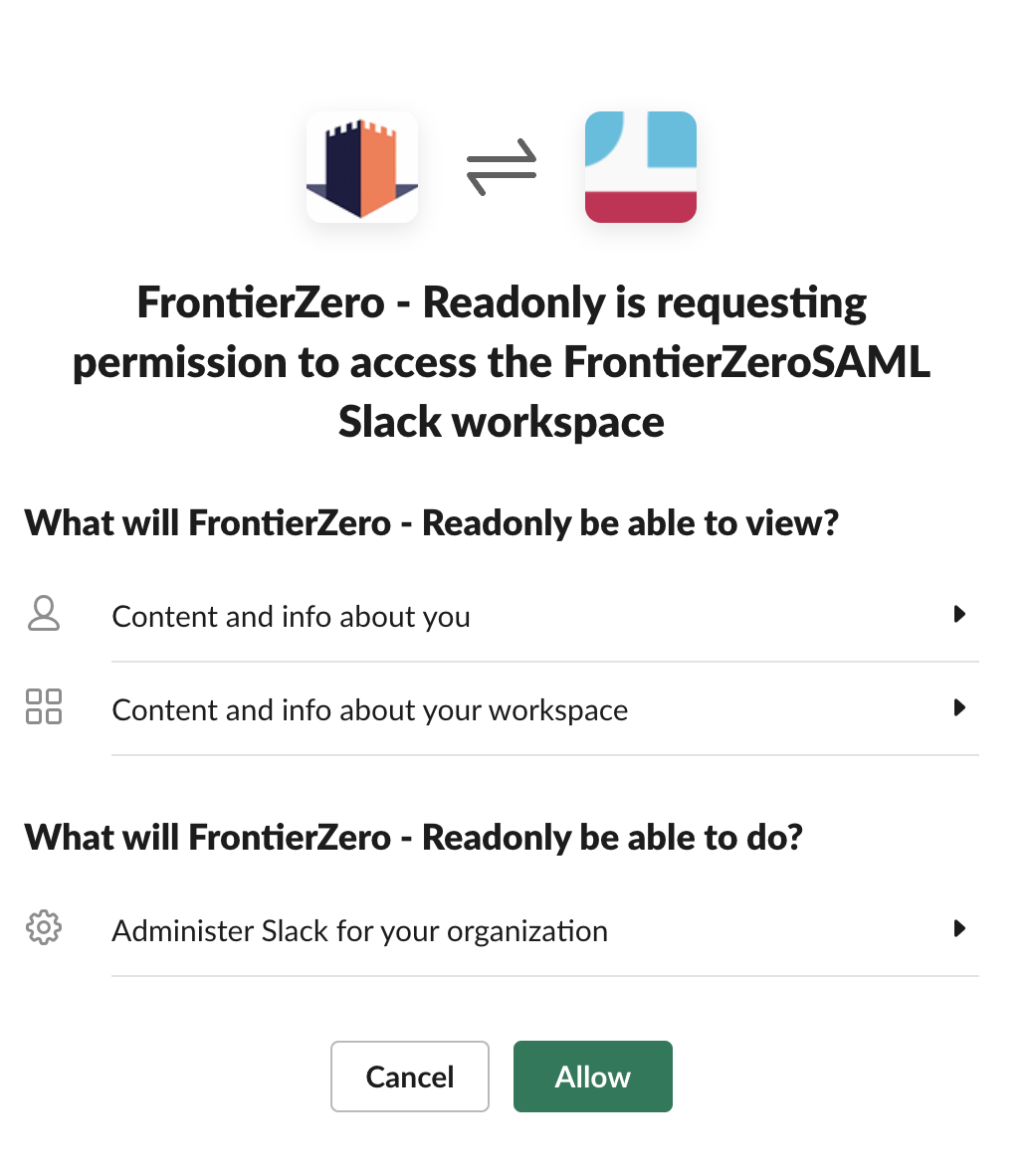 Slack Authorization